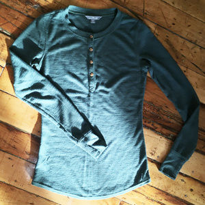 L.L. Bean Signature women's waffle henley XS